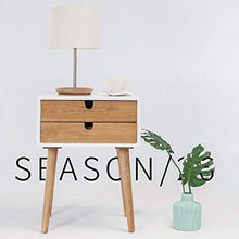in Legno Massiccio Comodino Armadietto di Immagazzinaggio Vernice Armadietto Laterale Mobiletto in Legno Massello Semplice (Color : White, Size : 40 * 50 * 68CM)