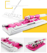 SSAYY Mop Mop Piano Mop Telescopico Mop Manico A 360 Gradi Mop per La Cucina di Casa Piastrelle Pulizia Spin Mop Rotante Rotante Superfine Tamponi in Fibra