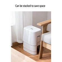 H-M-Shelf Piccolo Sgabello Panco di plastica Bagno per la casa Bagno Basso Sgabello Bagno Sgabello Antiscivolo Sgabello per Bambini Sgabello da caffè Bianco