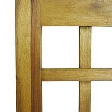 BIGTO - Paravento pieghevole in legno di acacia massiccio, 4 pannelli, 160 x 170 cm