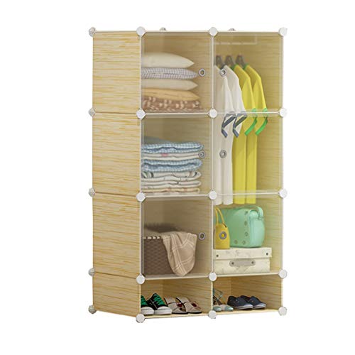 Locker 6 Porte Armadio Scarpe-Bit Hanging Organizer di Plastica 3-Gitter Scaffali Abbigliamento Deeper Home Camera 76X47X129CM MUMUJIN