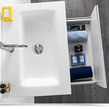 Bagno Italia Mobile arredo bagno sospeso moderno oceano bianco o tortora cm 60 con cassettone lavabo e specchio