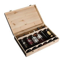 Stefanelli Cassetta Classica in legno di pino, può contenere fino a 6 bottiglie cm 52x34x9 (art 316)