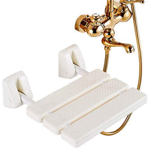 AGWa Doccia Chair montaggio/parete ergonomico bagno sgabello/Folding la doccia Seat/disabili, anziani, donne in gravidanza/carico di 440 Lbs,bianca