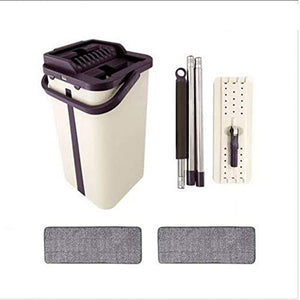 SSAYY Spray Mop Mop Pad per Estrusione Piatto da Cucina E Secchio per Pulizia A Mano Libera per La Pulizia del Pavimento in Microfibra per Asciugatura per Legno Laminato Piatto