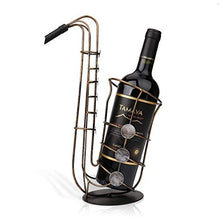 Portabottiglie Per Vino,Portabottiglie Per Sassofono,Statuina In Metallo Portabottiglie Per Sax Pratica Figurina Artigianato Opere D'arte,Portabottiglie Per Vino Creativo Per La Decorazione Domestica