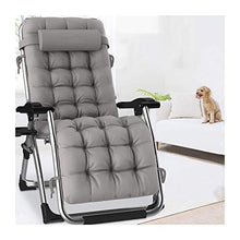 Hyua Sedia reclinabile Zero Gravity Sedia da salotto pieghevole, cuscino in cotone, per prato, piscina, giardino, spiaggia, può sopportare 181,4 kg (con cuscino per la testa)