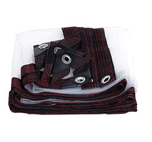 JX-PEP Impermeabile incatramata con Occhielli, Pieghevole Trasparente Tessuto della Tela incatramata, Piante Tetto, Protezione Pioggia, per Pesca di Campeggio Giardinaggio,4 * 8m