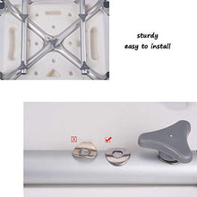 Sgabello da bagno Doccia / bagno doccia Sgabelli sedile Sgabello for / disabili Anti-Slip Anziani Mats doccia sedia regolabile in altezza con schienale 6 e manico Bagno Sedile in argento Max.150kg