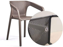KANULAN Sgabelli Bar Adatti a Sedia Sedia di Ricreazione Plastic Chair Schienale caffè Sedia Curvo Schienale Traspirante griglia negoziazione Chair (Color : Red)