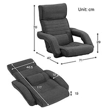 YYJIAJU Pieghevole Divano Pigro Divano Sedia a Sdraio Divano Letto con braccioli e Un Cuscino Lettino Lettino Chaise Longue (Blu) (Color : Blue)