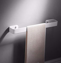 XPY-Towel rack Portasciugamani stile europeo bagno verniciato bianco portasciugamani traforato asciugamano asta appendiabiti 30 cm