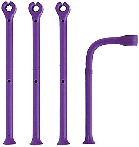 Stemware Saver, Supporto per Bicchiere da Vino in Silicone, Set Di 4 Accessori per Lavastoviglie Flessibili per Bicchieri da Vino o Champagne (Viola), HJJ