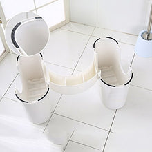 ZHILIAN® Sgabello da Toilette Gabinetto di Plastica Spessa Poggiapiedi WC Rimovibile Sgabello WC Sgabello Sgabello da Bagno Sgabello Antiscivolo Bimbo per Bambini Sgabello Sgabello A Gradino può Esse