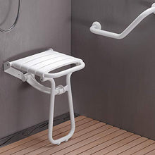 Godonnier 134700 - Sedile ribaltabile per doccia, in resina epossidica, colore: Bianco