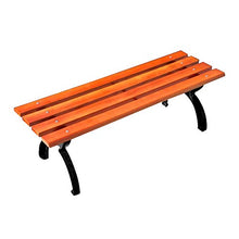 UWY Panchina per terrazza da Giardino Panchina per Esterni, Panchina per Il Tempo Libero con Struttura in ghisa, Panche per Tavolo da Pranzo in Legno massello con sedili a doghe, Panca per Corti