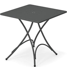 Tavolo Pigalle Quadrato Pieghevole Centimetri 76 x 76 Articolo 907 Colore Ferro Antico 22