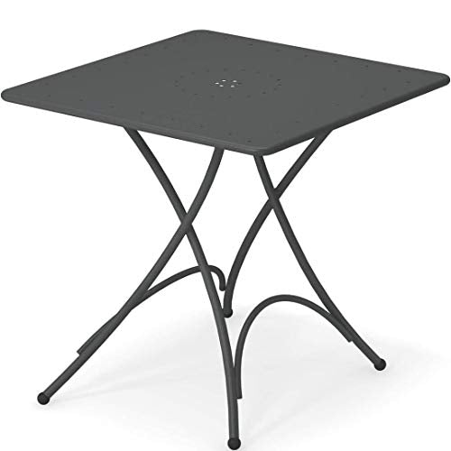 Tavolo Pigalle Quadrato Pieghevole Centimetri 76 x 76 Articolo 907 Colore Ferro Antico 22