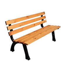 GaoF Panchine in ghisa per Cortile Esterno, Panca da Giardino per Esterni in Legno massello Anti corrosivo, Panchine per Portico per mobili da Esterno, Carico 660 libbre/ospitare 2-4 Persone