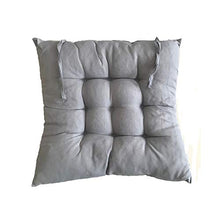 AGDLLYD Cuscini di Seduta Cuscino Sedia 40x40x5cm per Interno ed Esterno - Molti Colori - Imbottitura Spessa Cuscino Trapuntato/Cuscino per Pavimento (Grigio)