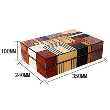 ODDINER Cigar Box di stoccaggio Cigar Box Grande capacità Solido Legno di Cedro, Legno, Ovest impiallacciatura di Legno Parquet Creativo Cigar Humidor Cigar Humidor