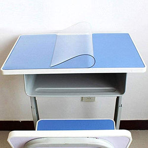 EUUHJK Tappetino da scrivania Trasparente, Antiscivolo, in PVC, Impermeabile, per Ufficio, Grande Protezione da scrivania, per Computer Portatile, Computer Desktop