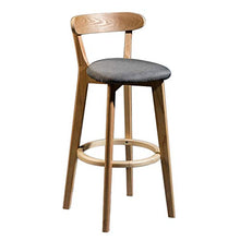 Ljings Sgabello Moderno, Sgabello Bar Pub Sgabello Bar Patio Sedie Pub con Schienale, Altezza Bancone Cucina Pub, Colori Multipli, 28,3 Pollici,Grigio,Linen