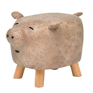 Mobili per la casa e Giardino Poggiapiedi ottomana Imbottita,Simpatica poggiapiedi Imbottita per Bambini Poggiapiedi gommosa in Pelle Scamosciata Pouf Sgabello poggiapiedi Ottomani da Cucina