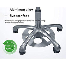 SXRDZ Sgabello regolabile in altezza su rotelle, Trattamento di bellezza, Sgabello con PU Nero Sedile cuoio sintetico, altezza regolabile 47-63 cm, peso 160 Kg supportati, sadle Sgabello for saloni di