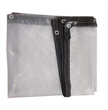 JX-PEP Tarpaulina Trasparente all'aperto, Impermeabile, baldacchino, Telo Trasparente, finestre Balcone Protezione della pianta PE Tenda di plastica Tarpa con Occhielli, Spessore 0,12mm,5 * 8m