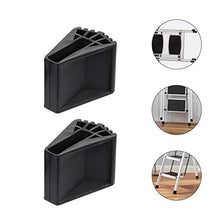 Yardwe 4Pcs Antiscivolo Piedini in Gomma di Ricambio Scala Scala a Pioli Piedi Tappetino Piede per Scaletta Scaletta di Estensione Ricambi Accessori di Ricambio Nero