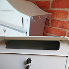 YONGYONGCHONG Cassetta delle lettere vintage in ferro da parete esterna, cassetta postale postale, cassetta postale di Mural Cafe, espositore esterno per la casa bianco