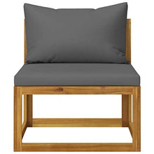 Tidyard 3pz Set Divani da Giardino/Salotto/Salottino in Legno massello di Acacia per Esterno/Arredo Giardino con Cuscini