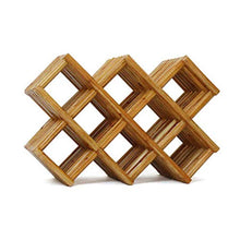 Portabottiglie in Legno Portabottiglie impilabile Portabottiglie Portabottiglie Portabottiglie per Vino in bambù - Portabottiglie per Arredamento Domestico, può Contenere 8 Bottiglie di Vino Rosso