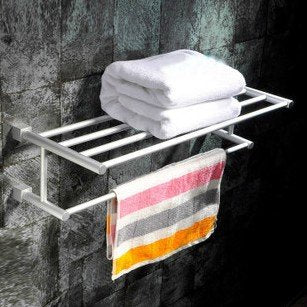 Portasciugamani in alluminio spazio bagno ciondolo portasciugamani semplice asta appendiabiti bagno accessori asciugamano asta