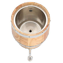 Botte di vino, Wine Keg, Botte ispirata al vintage, Contenitore per barile da barile da vino da bar in legno di quercia da interno in acciaio inossidabile da 3 litr(Legna)