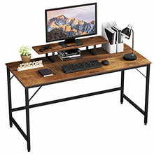 JOISCOPE Scrivania per computer con ripiano mobile,Scrivania,scrivania industriale,Installazione semplice,55 Pollici,140 cm (Finitura della Quercia Vintage)