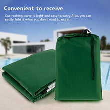 Coprisedile per Altalena da Giardino a 3 Posti, Impermeabile, 164x114x15cm, Colore: Verde (Altalena Non Inclusa)