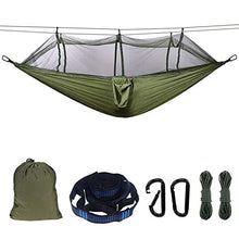 Amaca da Giardino, Amaca da Campeggio da Viaggio con zanzariera Ultraleggera Nylon Letto capacità 300 kg Leggera con Borsa per Giardino Cortile Spiaggia Backpacking Escursionismo 260x140cm