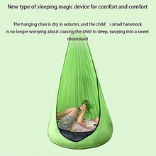 CHENPENG Sedile Sospesa per Bambini, Amaca per Bambini per Interni ed Esterni, per Cameretta e All'aperto,Dark Green