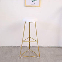 XHCP Sgabelli Sgabelli da Bar Sedia Mobili da Soggiorno con Schienale Bowknot per Cucina/Bar Sgabelli Alti Gambe in Metallo Dorato - 75 cm Altezza da Pub - Sedie Moderne da Pranzo per Il Tempo