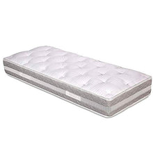 EVERGREENWEB - Materasso Singolo 80x190 alto 25cm con Topper in Memory Foam Med Sfoderabile + Cuscino Letto GRATIS, Lastra in Waterfoam Ortopedico a 7 Zone Differenziate doppio Lato Estivo e Invernale