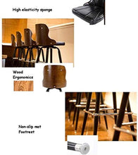 Yxsd Bar Stool 360 ° Girevole Schienale, Cuoio dell'unità di Elaborazione Esterni, poggiapiedi, Sedie industriali for la Prima Colazione, Contatore, Cucina e casa (Color : Brown)