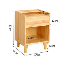 DGHJK Mobili per la casa, Comodino in Legno massello, Divano, tavolino con 1 cassetto, Armadio 40 x 36 x 57 cm