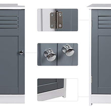 EUGAD Armadietto Sottolavabo Mobiletto sotto Lavandino per Bagno con Due Ante in Legno 0117WY