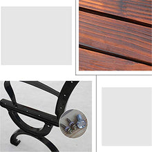 N / A Panchina da Giardino, Materiale Composito Legno-plastica di Alta qualità, Design Moderno, Bordi lucidati Fini, Facile da Abbinare Adatto a Qualsiasi Occasione all'aperto