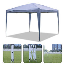 ISE 3x3 Gazebo da Giardino Pieghevole,Robusto,UV50+,Tenda per Giardino/Feste/Campeggio/Festival/Birra/Picnic/Matrimonio,Grigio