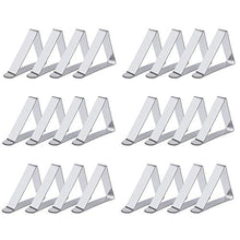 24 Pezzi Tovaglia Clip in Acciaio Morsetti Tovaglia Set fermatovaglia in acciaio Gadget Fermatovaglia per Outdoor Picnic Party