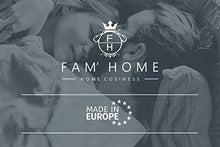 FAM Home Coprimaterasso Matrimoniale 160x200 cm I Topper Matrimoniale I Coprirete Matrimoniale Naturale e Traspirante, Lavabile in Lavatrice, Cotone - Poliestere