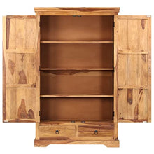 vidaXL Credenza Madia Armadietto Mobile Consolle Mobiletto Dispensa Vetrina Arredo Soggiorno Armadio Arredamento Legno Massello di Sheesham
